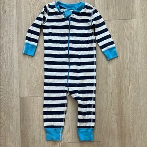 Organic Cotton Hanna Andersson Blue and White Striped Onesie